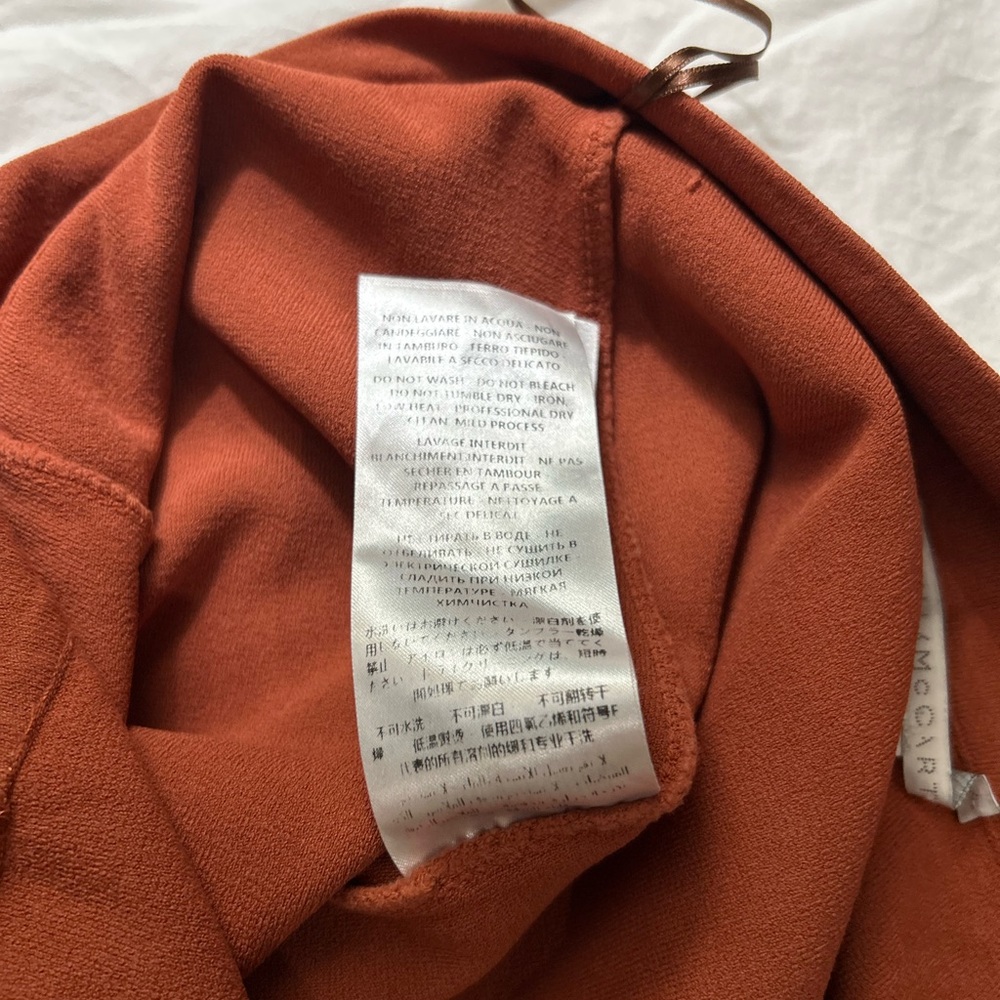STELLA MCCARTNEY Wide‎ Leg Cropped Knit Pants Burnt Orange - Picture 10 of 16